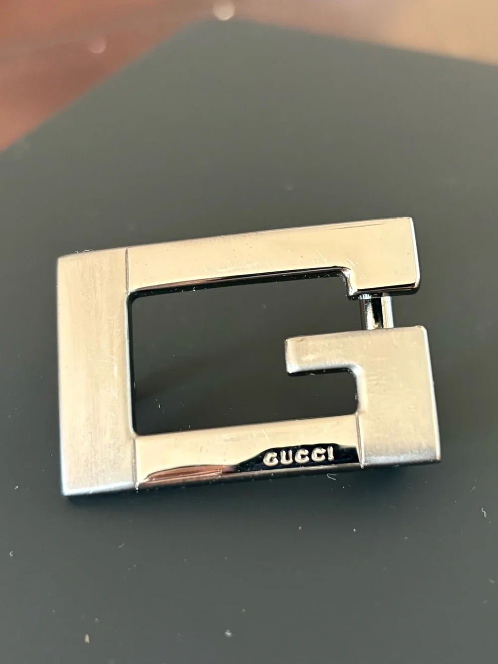 GUCCI Silver Tone Belt Buckle Piece